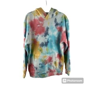 Feat Tie Dye BlanketBlend Hoodie Sweatshirt Size Medium